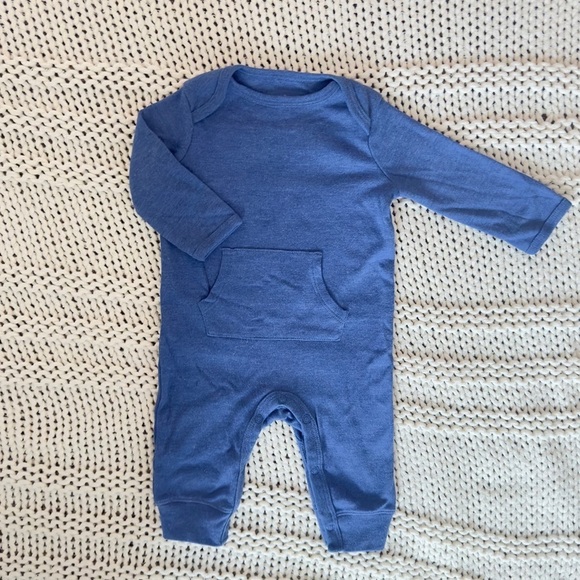Cloud Island Unisex Baby Blue Romper 0-3 Months - Picture 2 of 5
